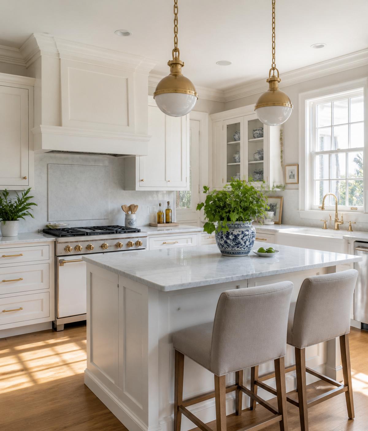 Bright luxury Charleston kitchen